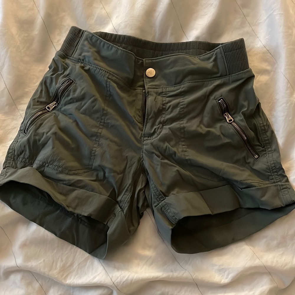 Green Athleta Hiking Shorts